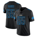 D.Lions #55 Derrick Barnes Player Black Impact Limited Home Game Ddoa Stitched Jerseys