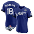 LA.Dodgers #18 Yoshinobu Yamamoto Player Royal World Series City Connect Elite Home Ddoa Stitched Jerseys