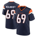 D.Broncos #69 Mike McGlinchey Player Navy Home Game Ddoa Stitched Jerseys
