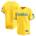 B.Red Sox ## Red Sox Blank Player Yellow Limited Home Game Ddoa Stitched Jerseys