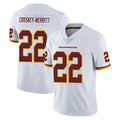 W.Commanders #22 Jacory Croskey-Merritt Player White Limited Vapor Untouchable Home Game Ddoa Stitched Jerseys