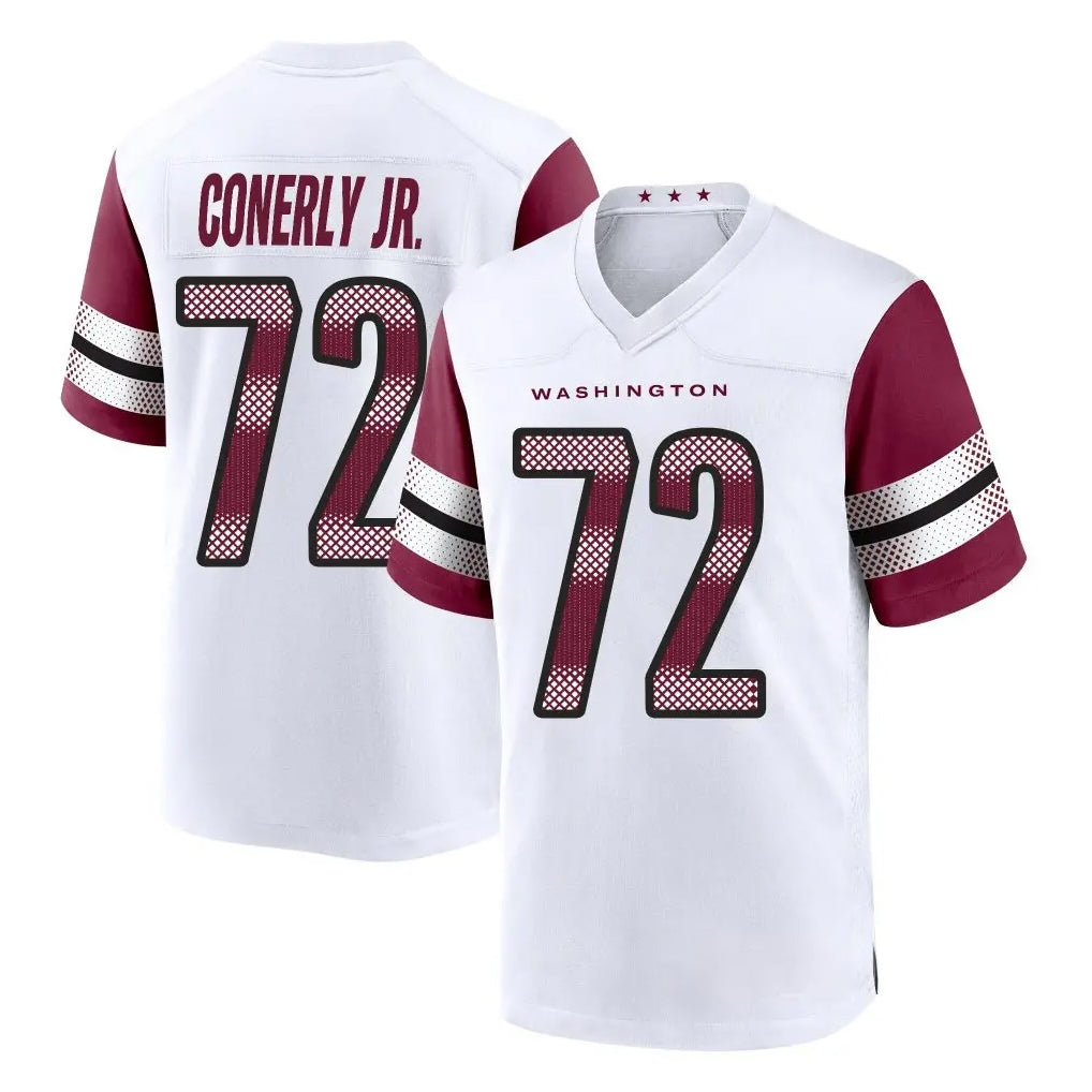 W.Commanders #72 Josh Conerly Jr. Player White Game Home Ddoa Stitched Jerseys