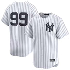 NY.Yankees #99 Aaron Judge Player White Limited Home Ddoa Stitched Jerseys