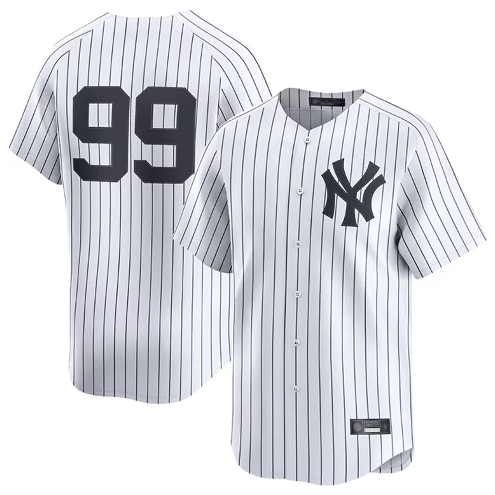 NY.Yankees #99 Aaron Judge Player White Limited Home Ddoa Stitched Jerseys