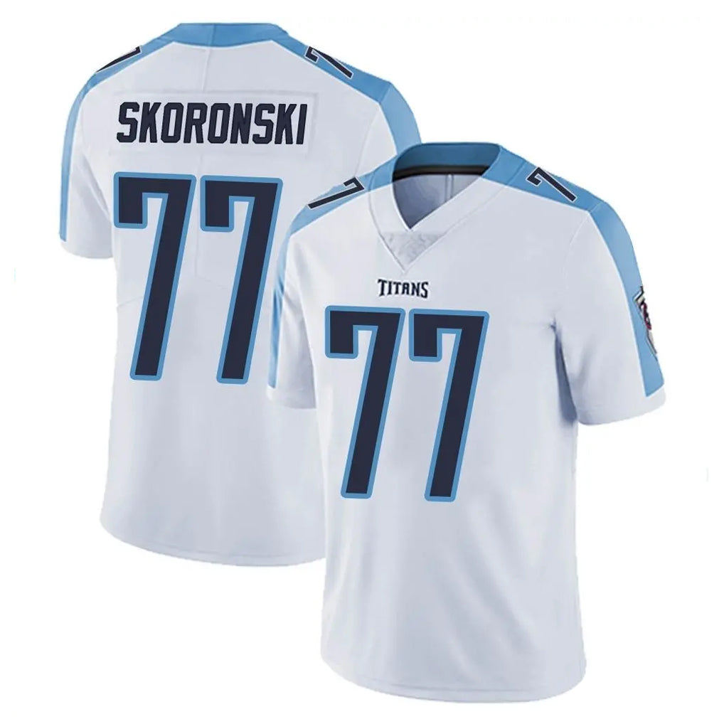 T.Titans #77 Peter Skoronski Player White Limited Vapor Untouchable Home Game Ddoa Stitched Jerseys