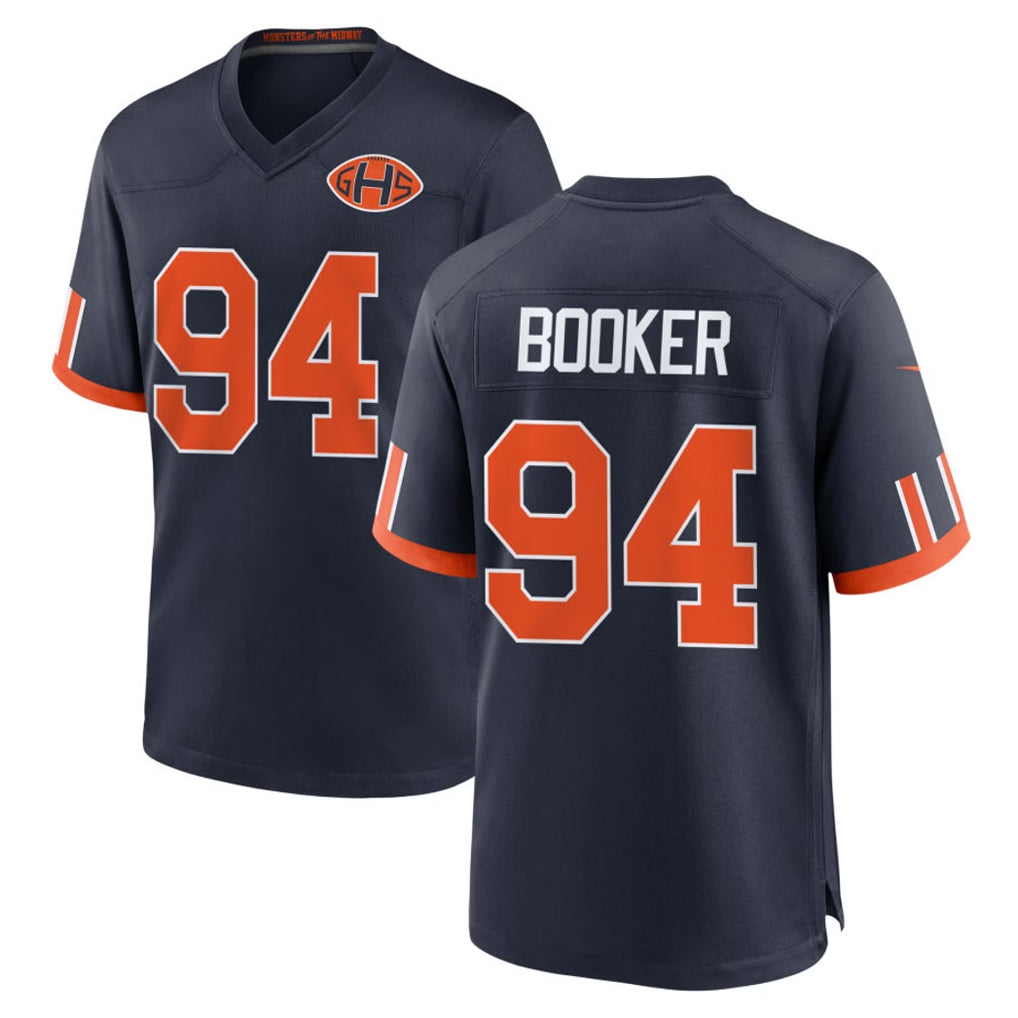 C.Bears #94 Austin Booker Player Navy 2026 Rivalries Collection Home Game Ddoa Stitched Jerseys
