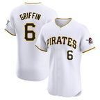 P.Pirates #6 Konnor Griffin Player White Home Limited Elite Ddoa Stitched Jerseys