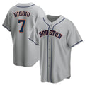 H.Astros #7 Craig Biggio Player Gray Home Game Ddoa Stitched Jerseys