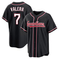 C.Guardians #7 George Valera Player Black Fashion Out Home Game Ddoa Stitched Jerseys