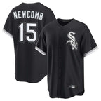 C.White Sox #15 Sean Newcomb Player Black Home Game Ddoa Stitched Jerseys