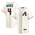 A.Diamondbacks #4 Ketel Marte Player Cream Home Game Ddoa Stitched Jerseys