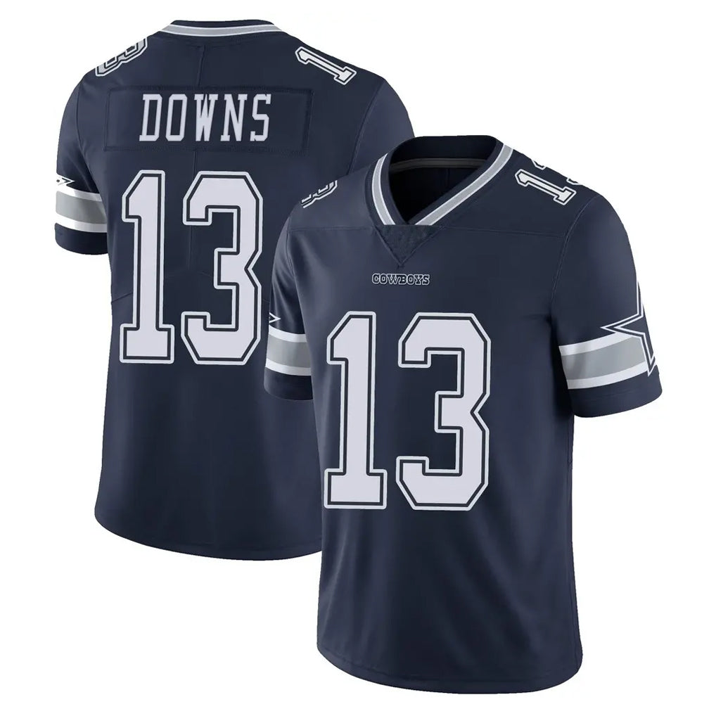 D.Cowboys #13 Caleb Downs Player Navy Vapor Untouchable Limited Home Game Ddoa Stitched Jerseys