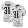 D.Lions #31 Kerby Joseph Player Arctic Camo Salute To Service Limited Ddoa Stitched Jerseys