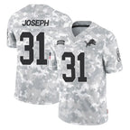 D.Lions #31 Kerby Joseph Player Arctic Camo Salute To Service Limited Ddoa Stitched Jerseys