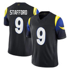 LA.Rams #9 Matthew Stafford Player Black Midnight Rivalries Collection Limited Home Game Ddoa Stitched Jerseys