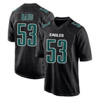 P.Eagles #53 Zack Baun Player Carbon Black Fashion Home Game Ddoa Stitched Jerseys