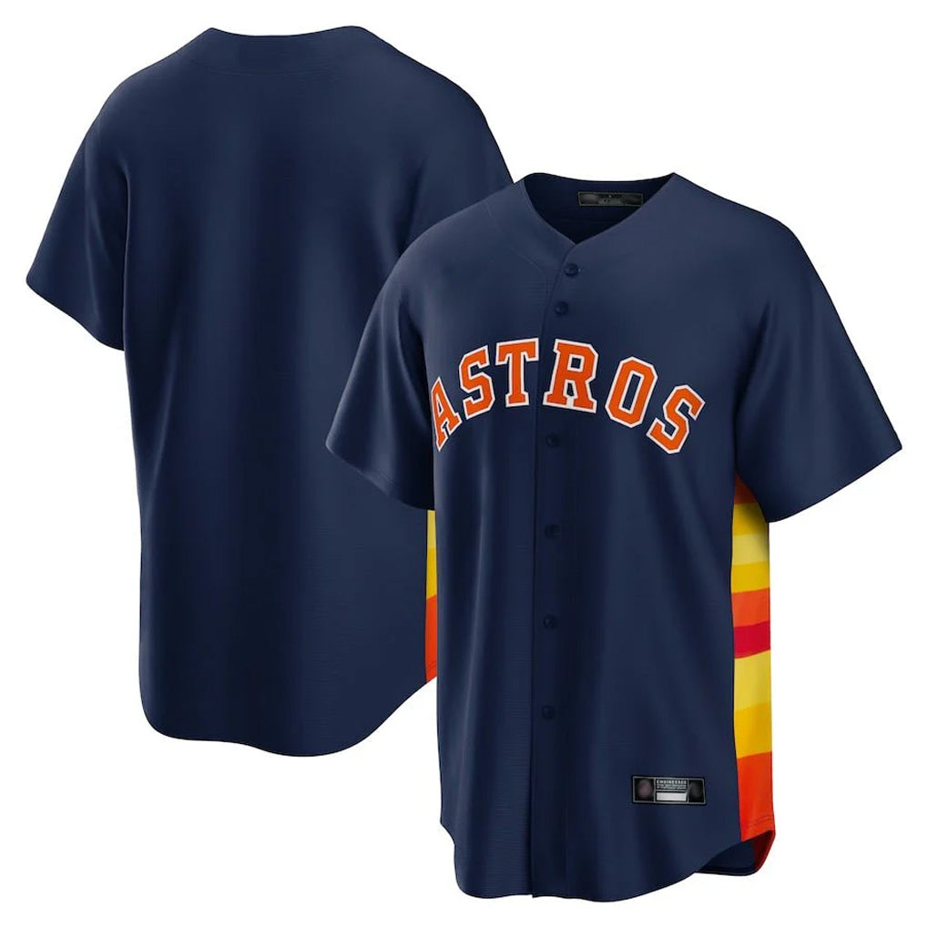 H.Astros ## Astros Blank Player Navy Home Game Ddoa Stitched Jerseys