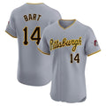 P.Pirates #14 Joey Bart Player Gray Road Home Limited Elite Ddoa Stitched Jerseys