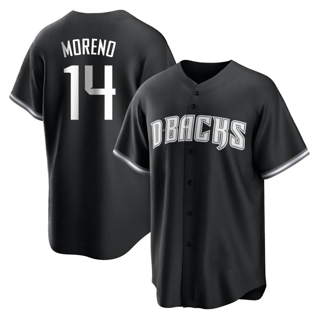 A.Diamondbacks #14 Gabriel Moreno Player Black Game Home Ddoa Stitched Jerseys