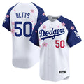 LA.Dodgers #50 Mookie Betts Player White-Royal Tokyo Series Vapor Premier Limited Ddoa Stitched Jerseys