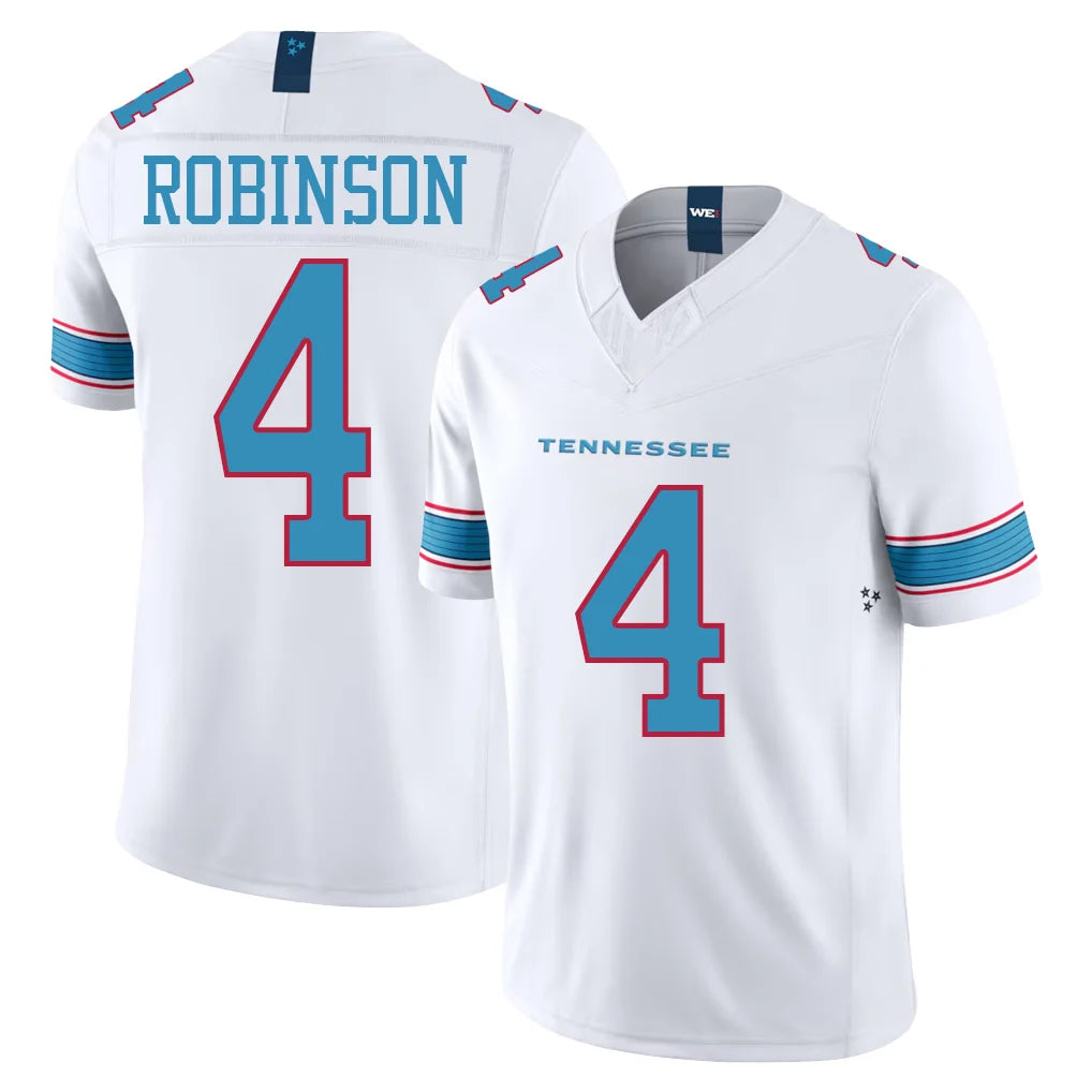 T.Titans #4 Wan'Dale Robinson Player White Limited Vapor F.U.S.E. Home Game Ddoa Stitched Jerseys
