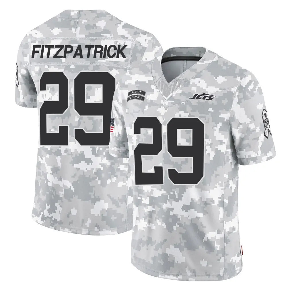 NY.Jets #29 Minkah Fitzpatrick Player Arctic Camo Salute to Service Limited Game Ddoa Stitched Jerseys