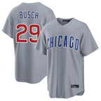C.Cubs #29 Michael Busch Player Gray Home Game Ddoa Stitched Jerseys