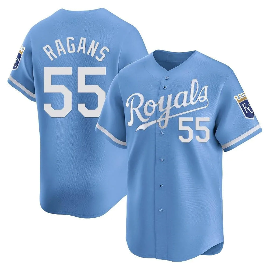 KC.Royals #55 Cole Ragans Player Light Blue Alt Limited Home Ddoa Stitched Jerseys