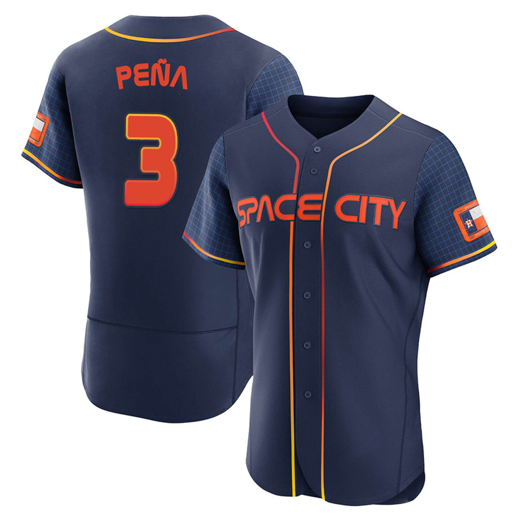 H.Astros #3 Jeremy Pe?a Player Navy City Connect Limited Elite Home Ddoa Stitched Jerseys