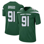 NY.Jets #91 Jowon Briggs Player Green Home Game Ddoa Stitched Jerseys