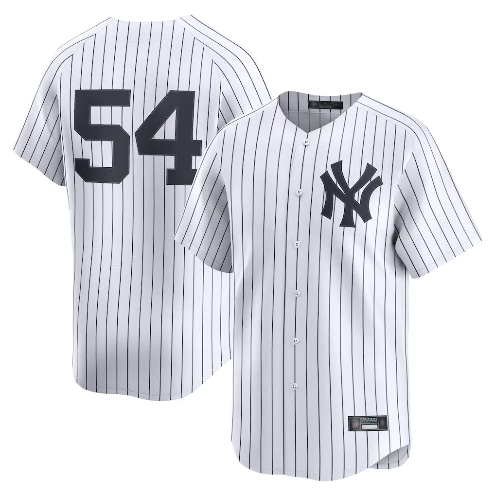 NY.Yankees #54 Max Fried Player White Limited Home Ddoa Stitched Jerseys