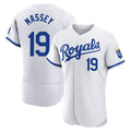 KC.Royals #19 Michael Massey Player White Limited Elite Home Game Ddoa Stitched Jerseys