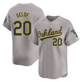Athletics #20 Zack Gelof Player Gray Road Limited Home Game Ddoa Stitched Jerseys