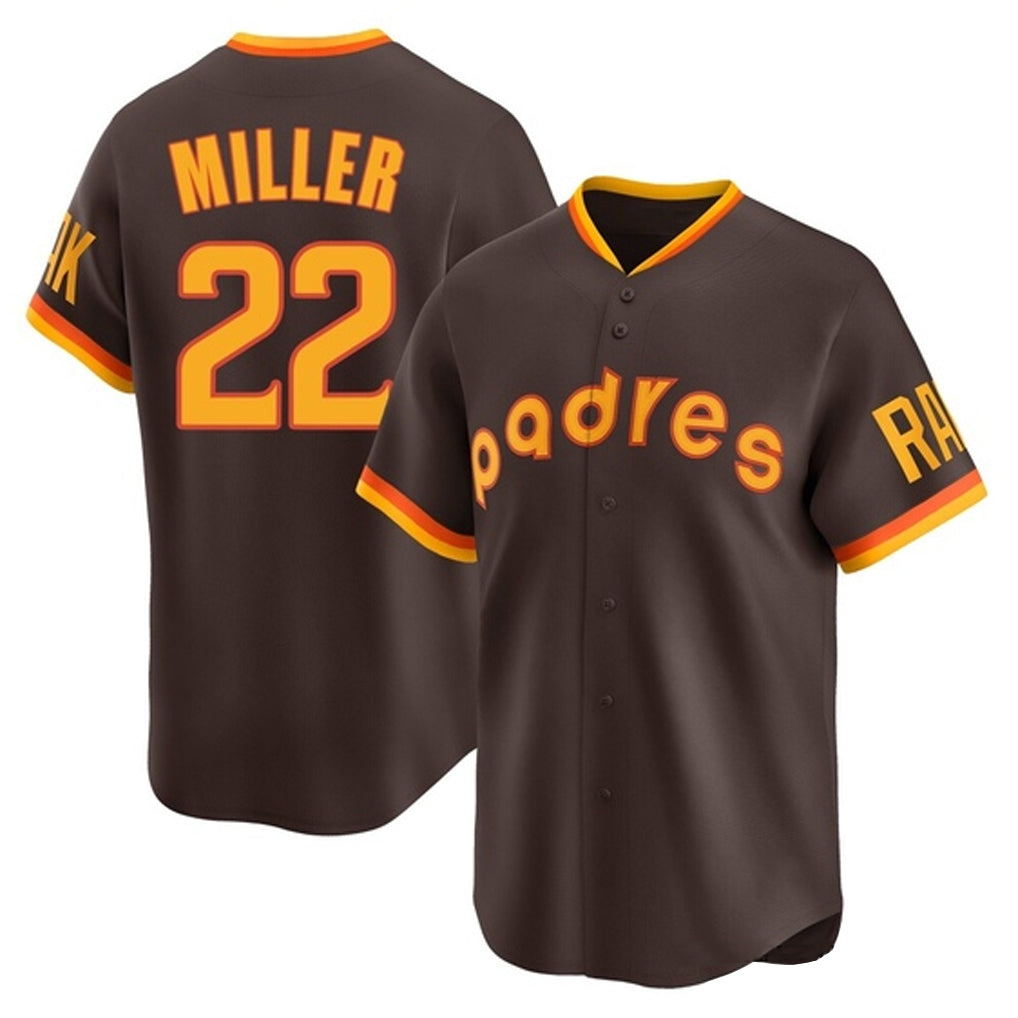 S.Diego Padres #22 Mason Miller Player Brown Home Cooperstown Collection Replica Game Ddoa Stitched Jerseys