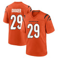 C.Bengals #29 Kyle Dugger Player Orange Home Game Ddoa Stitched Jerseys