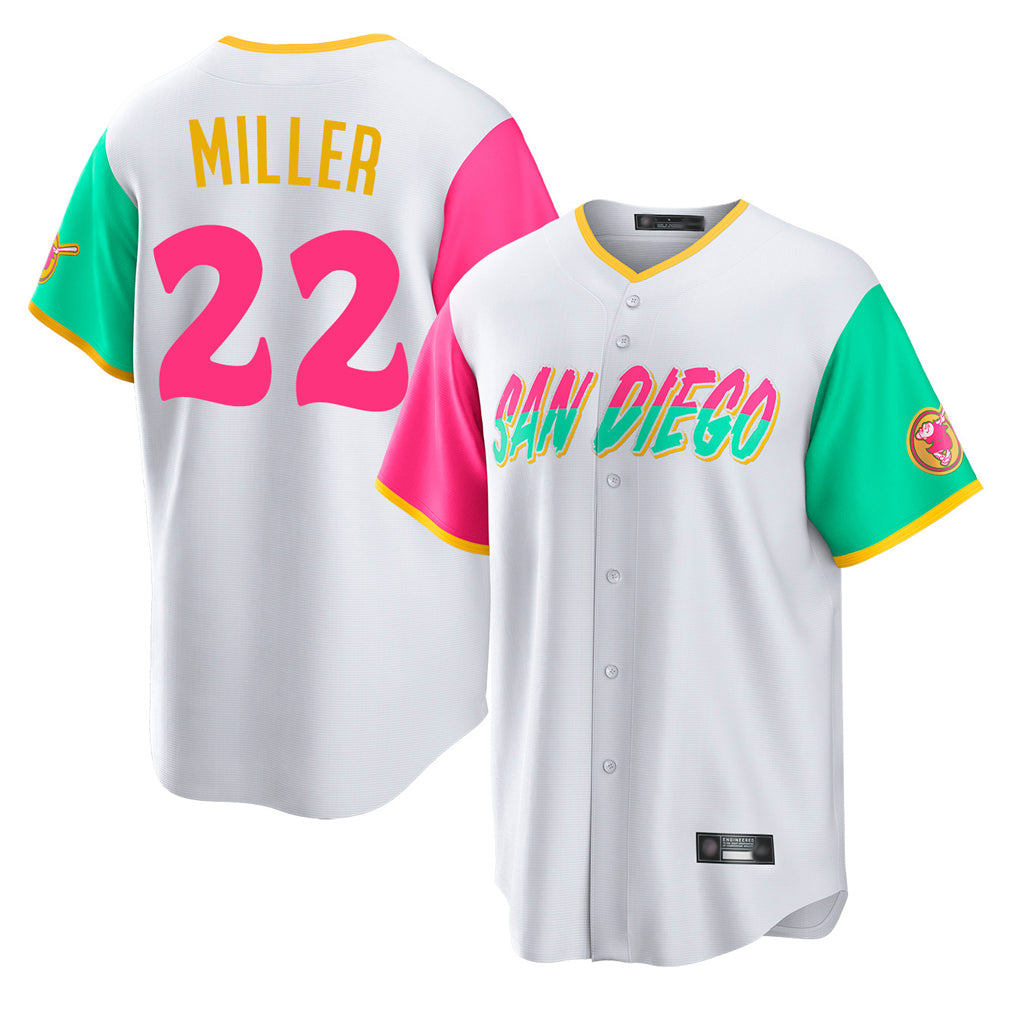 S.Diego Padres #22 Mason Miller Player White City Connect Home Game Ddoa Stitched Jerseys