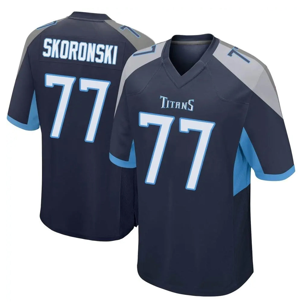 T.Titans #77 Peter Skoronski Player Navy Home Game Ddoa Stitched Jerseys