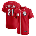 C.Reds #21 Hunter Greene Player Red Limited Elite Home Game Ddoa Stitched Jerseys