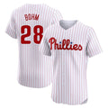 P.Phillies #28 Alec Bohm Player White Home Limited Elite Ddoa Stitched Jerseys