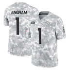 D.Broncos #1 Evan Engram Player Arctic Camo Salute To Service Limited Ddoa Stitched Jerseys