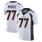 D.Broncos #77 Quinn Meinerz Player White Vapor Untouchable Limited Home Game Ddoa Stitched Jerseys