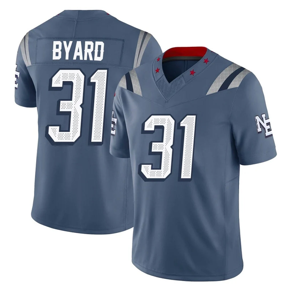 NE.Patriots #31 Kevin Byard Player Blue Limited Rivalries Collection Home Game Ddoa Stitched Jerseys