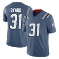 NE.Patriots #31 Kevin Byard Player Blue Limited Rivalries Collection Home Game Ddoa Stitched Jerseys