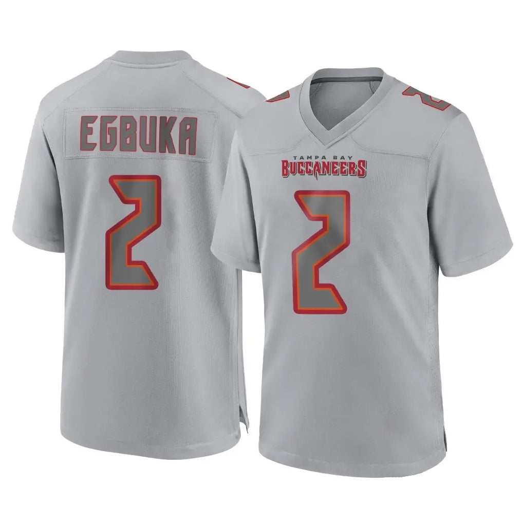 TB.Buccaneers #2 Emeka Egbuka Player Gray Atmosphere Fashion Home Game Ddoa Stitched Jerseys