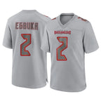 TB.Buccaneers #2 Emeka Egbuka Player Gray Atmosphere Fashion Home Game Ddoa Stitched Jerseys