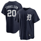 D.Tigers #20 Spencer Torkelson Player Navy Game Home Ddoa Stitched Jerseys