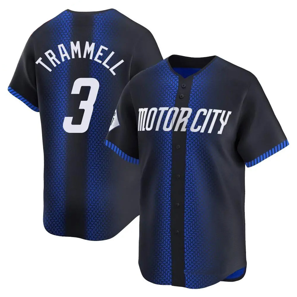 D.Tigers #3 Alan Trammell Player Navy City Connect Home Limited Ddoa Stitched Jerseys
