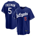 LA.Dodgers #5 Freddie Freeman Player Royal Game Home Ddoa Stitched Jerseys