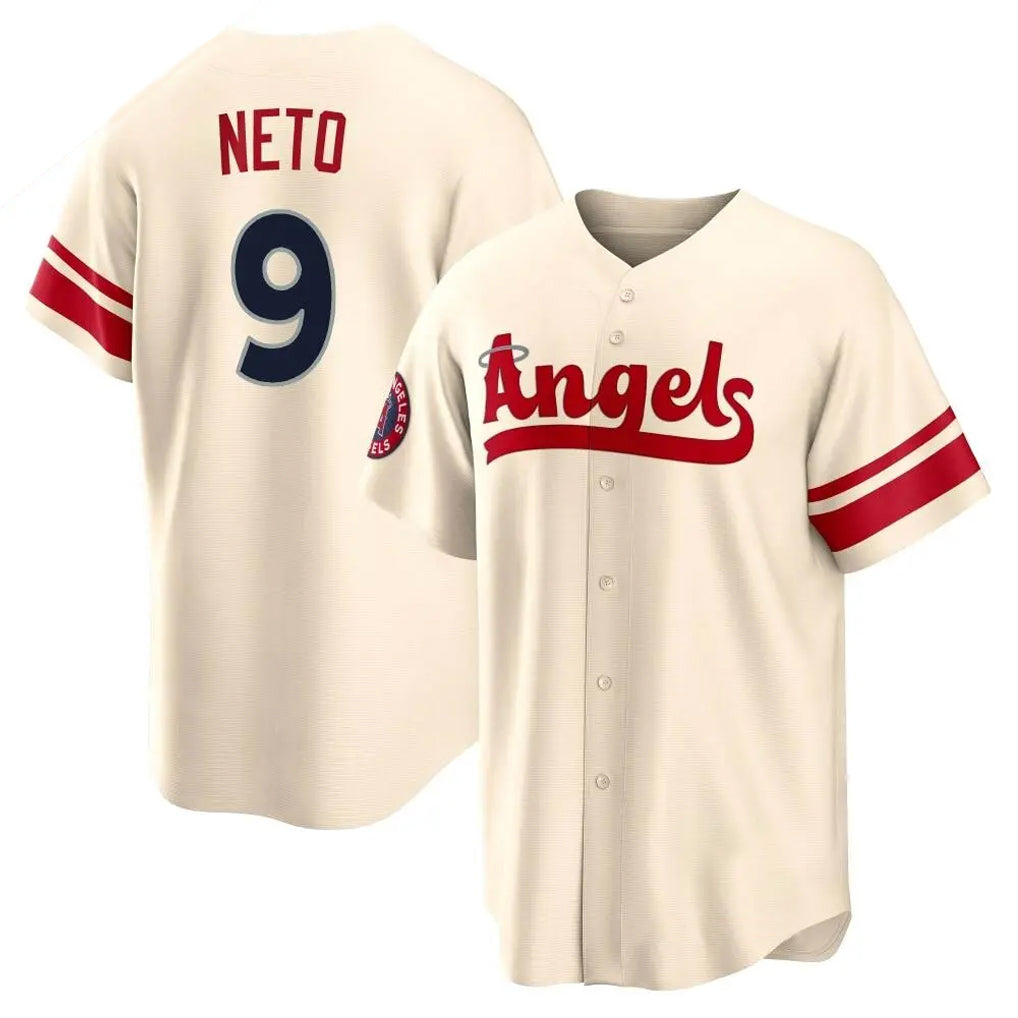 LA.Angels #9 Zach Neto Player Cream City Connect Home Ddoa Stitched Jerseys