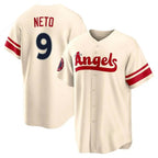 LA.Angels #9 Zach Neto Player Cream City Connect Home Ddoa Stitched Jerseys